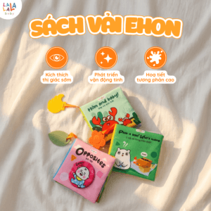 Alternative view of Sách vải Lalalababy ehon - Đồ chơi vải tương tác cho bé đồ chơi giáo dục sớm kích thích giác quan