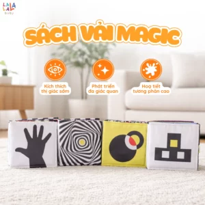 Alternative view of Sách vải Magic book Lalala baby - Sách vải vàng kích thích chuyển động mắt cho bé