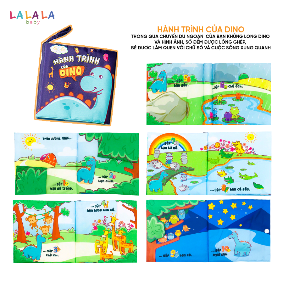 Sách vải đa tương tác Lalala Baby - Ảnh 9