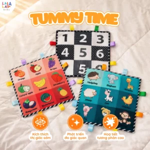 Alternative view of Trọn Bộ Thẻ Vải Tummy Time Phát Triển Giác Quan Cho Trẻ Sơ Sinh