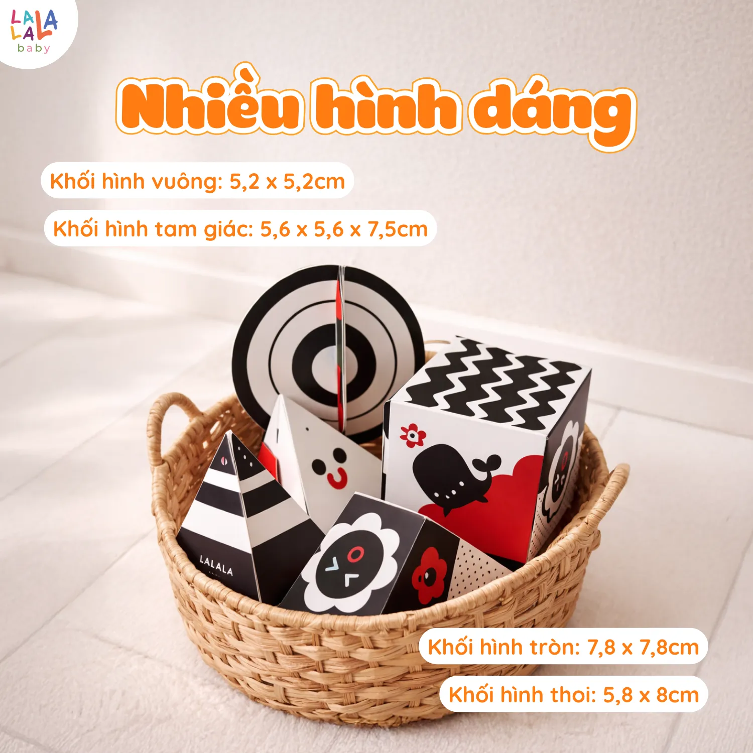 Đồ chơi treo nôi kích thích thị giác 5D Lala Shapes - Ảnh 5