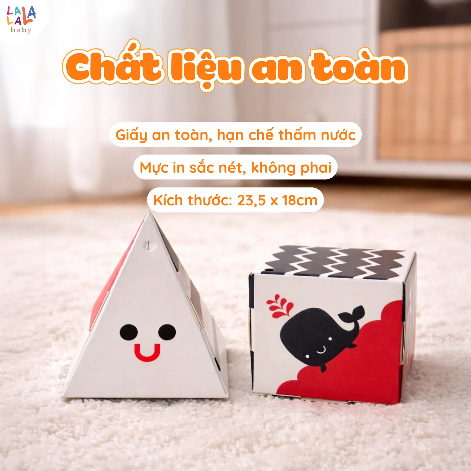 Đồ chơi treo nôi kích thích thị giác 5D Lala Shapes - Ảnh 6