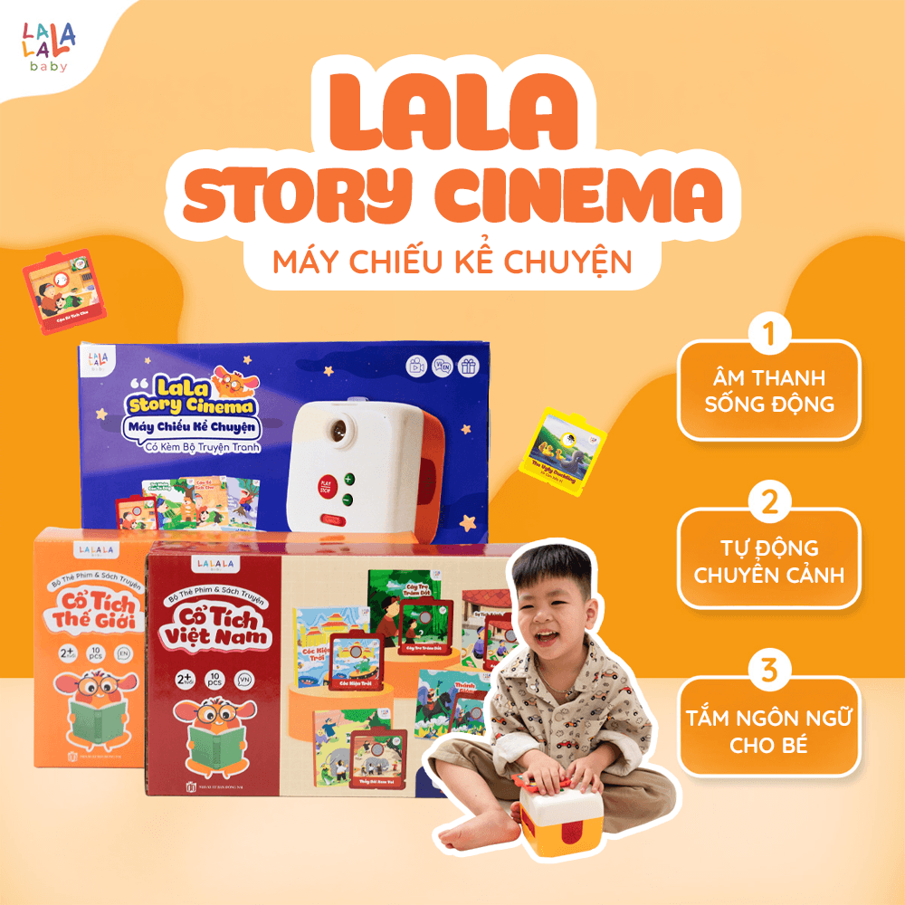 Lala Story Cinema - Máy chiếu kể chuyện cho bé - Ảnh 2