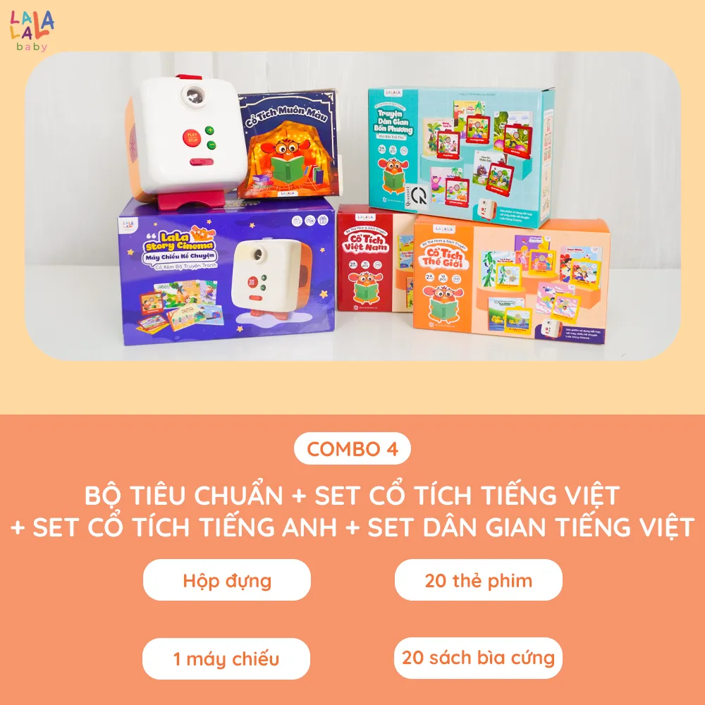 Máy chiếu kể chuyện Lala Story Cinema - Máy chiếu kể chuyện cổ tích cho bé - Ảnh 8