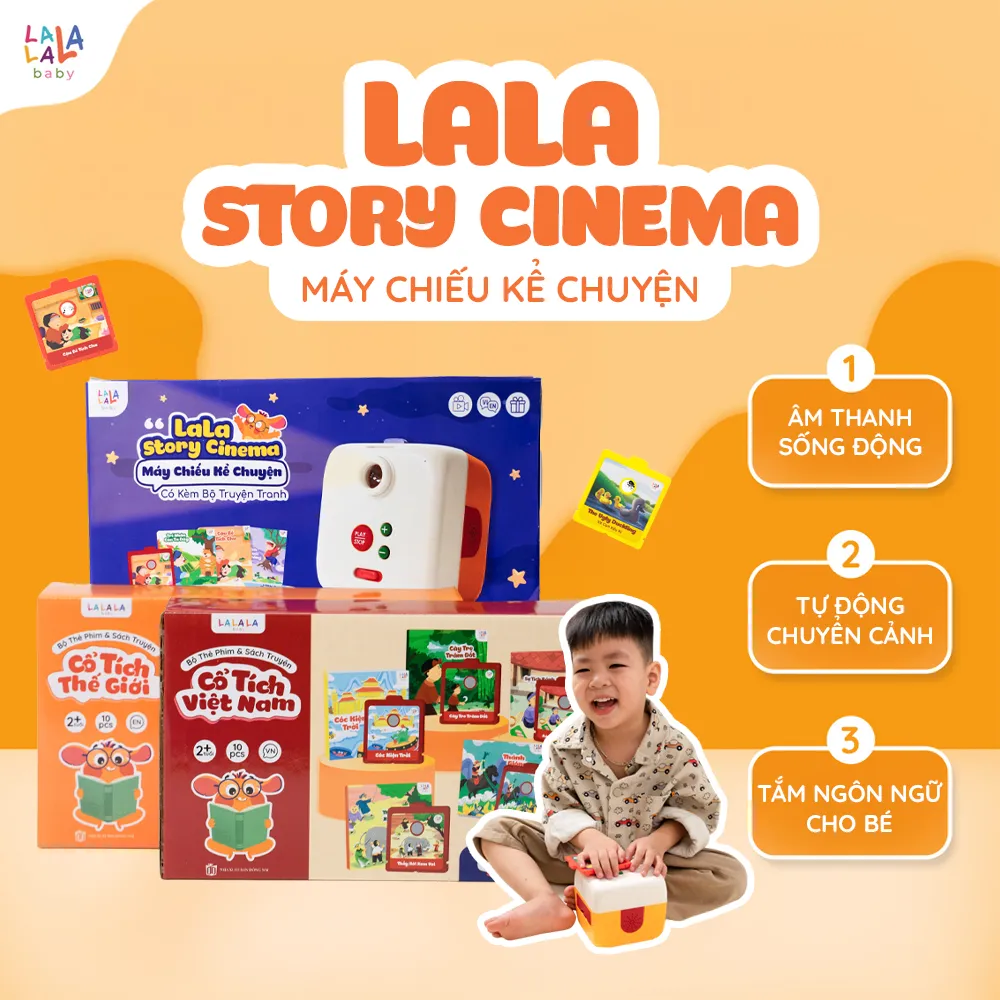 Lala Story Cinema - Máy chiếu kể chuyện cho bé - Ảnh 3
