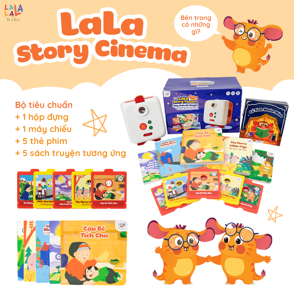 Lala Story Cinema - Máy chiếu kể chuyện cho bé - Ảnh 8