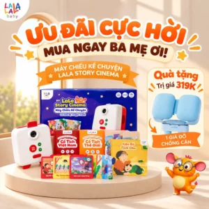 Máy chiếu kể chuyện Lala Story Cinema – Máy chiếu kể chuyện cổ tích cho bé