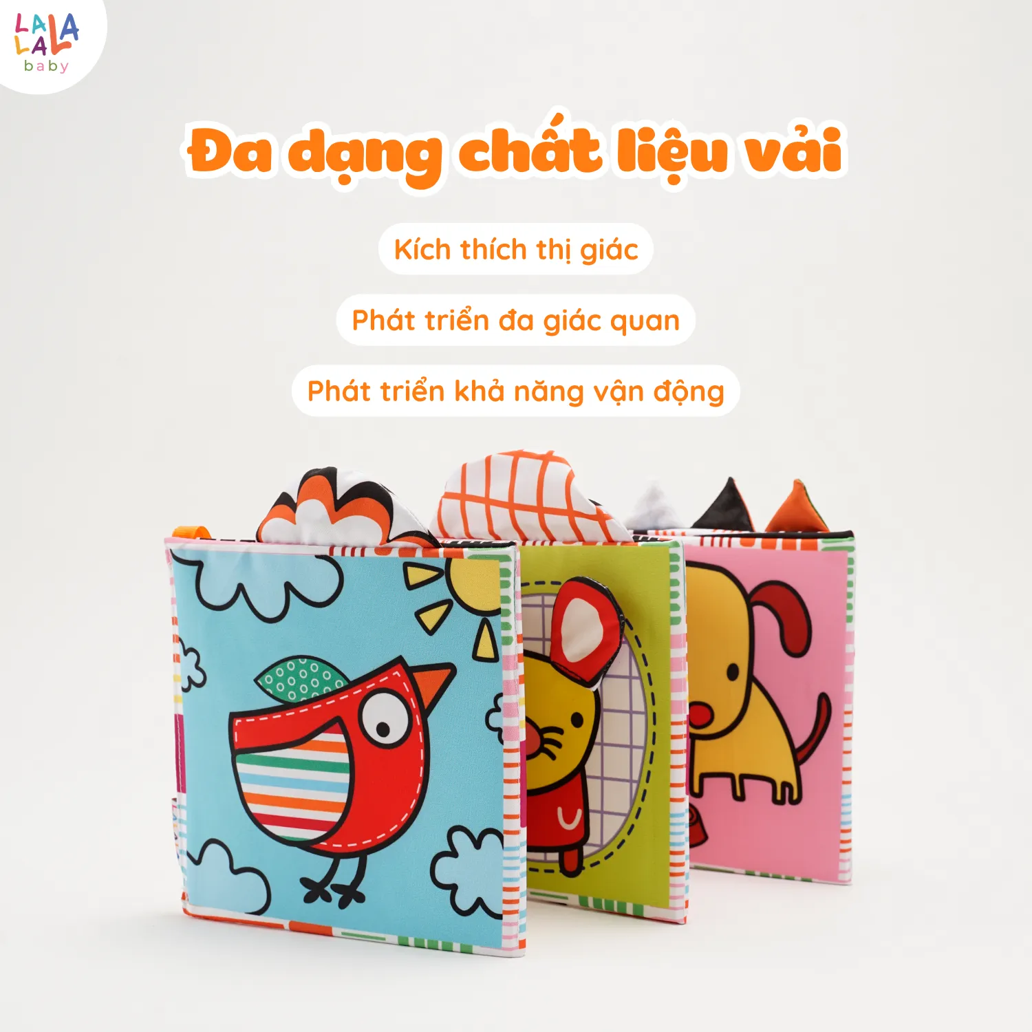 ZIGZAG CARD with Lala's friends (Quây cũi vải thị giác cho bé) - Kích Thích Giác Quan Từ Những Tháng Đầu Đời - Ảnh 4