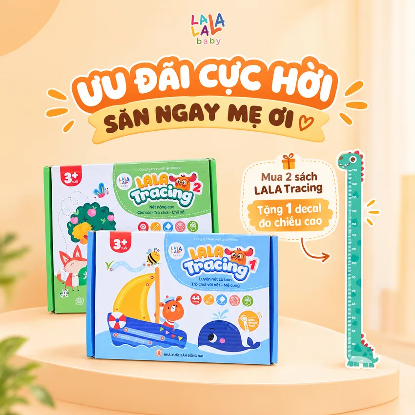 Sách tô xóa thông minh Lala Tracing Plus