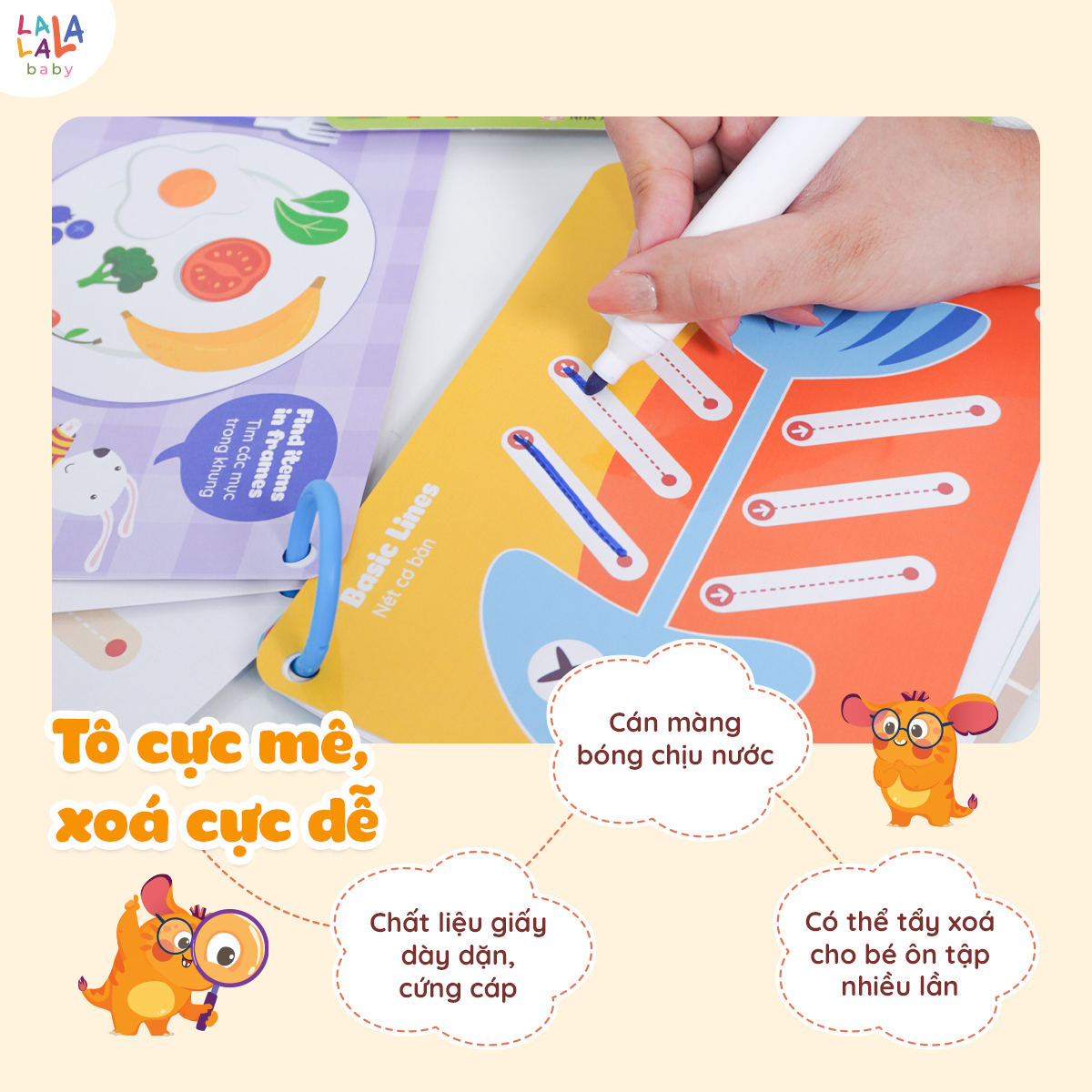 Sách tô xóa thông minh Lala Tracing Plus - Ảnh 7