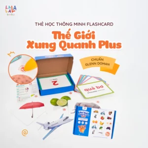 Thẻ Flashcard Glenn Doman 100 thẻ – 10 chủ đề về thế giới xung quanh giúp bé phát triển tư duy ngôn ngữ