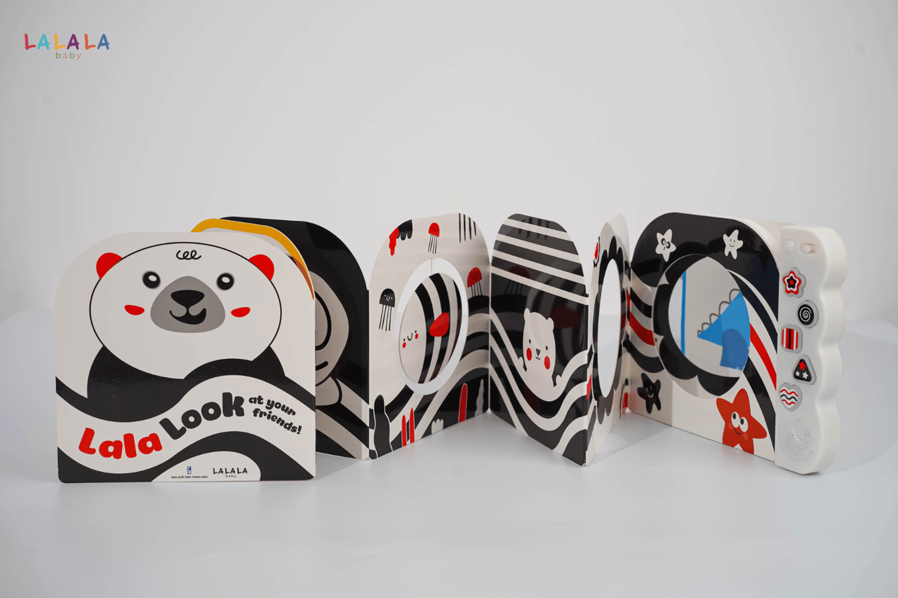 Sách âm thanh Lala Look phù hợp cho bé quan sát và với để tương tác trong tummy time Sách âm thanh Lala Look phù hợp cho bé quan sát và với để tương tác trong tummy time