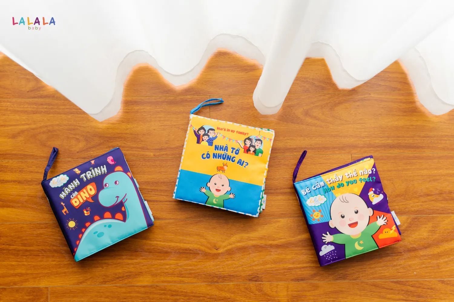 Sách vải đa tương tác song nữ với nhiều chủ đề 