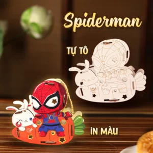 Đèn lồng gỗ Lalamoon trung thu bộ kit tự làm đèn Trông trăng tự do sáng tạo Lalala baby