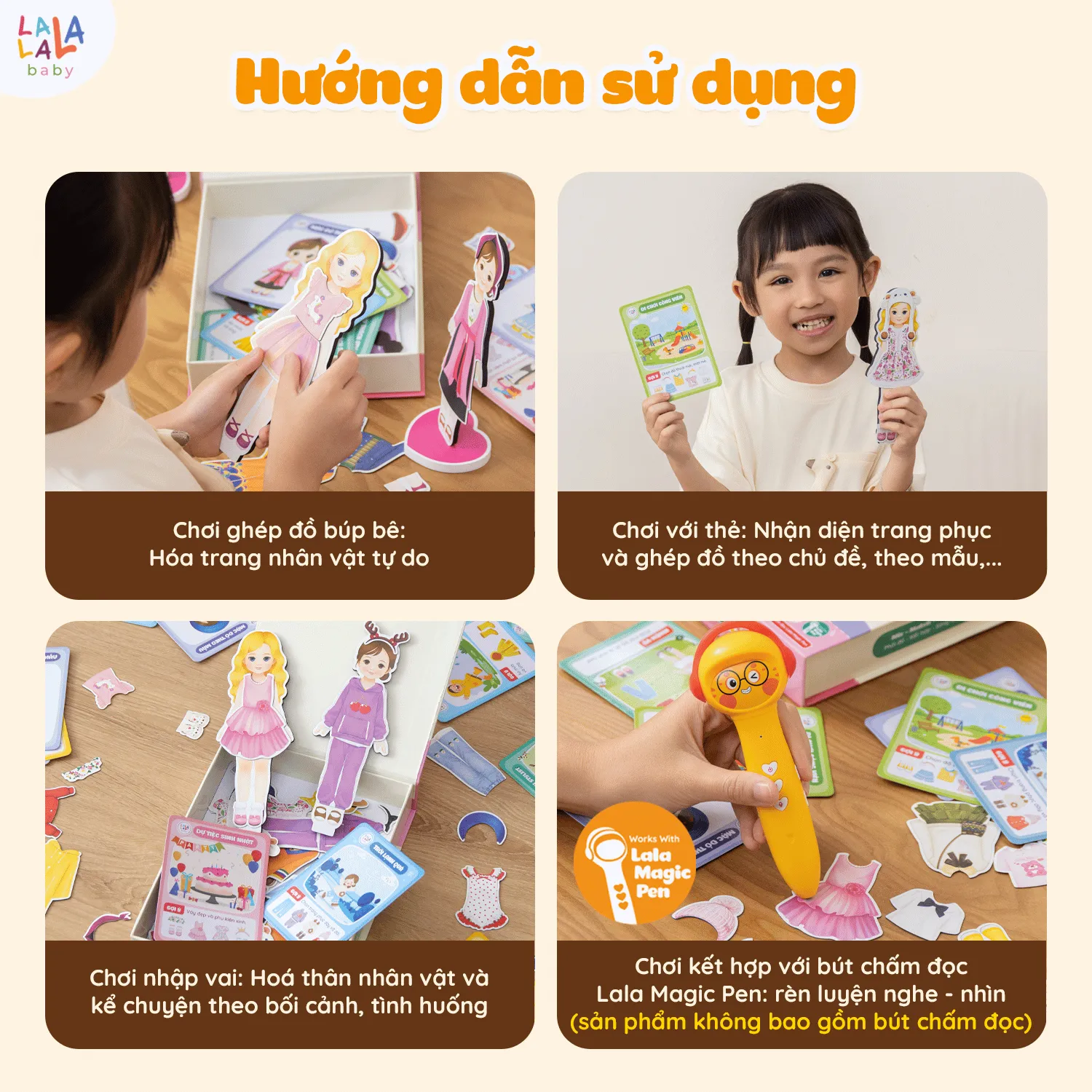 Bộ đồ chơi nam châm Lala Fashion Fun - Ảnh 8