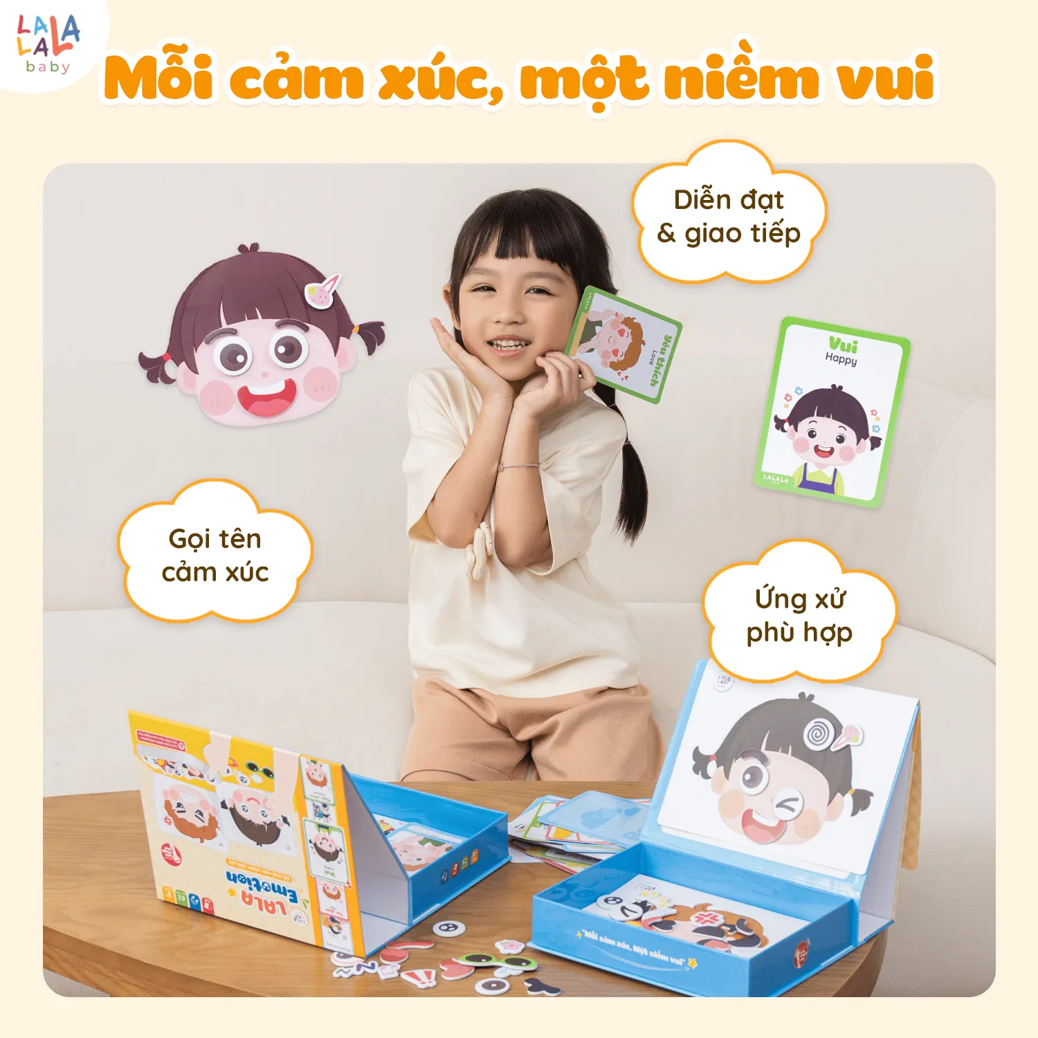 Bộ đồ chơi nam châm Lala Emotion Play - Ảnh 6