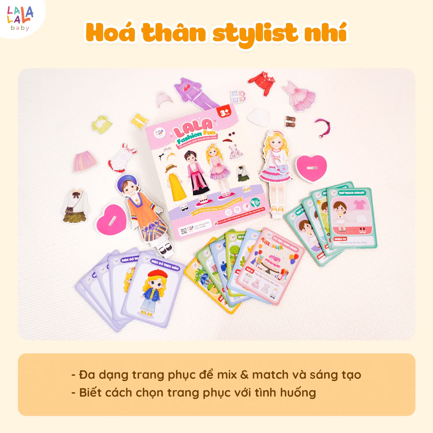 Bộ đồ chơi nam châm Lala Fashion Fun - Ảnh 3