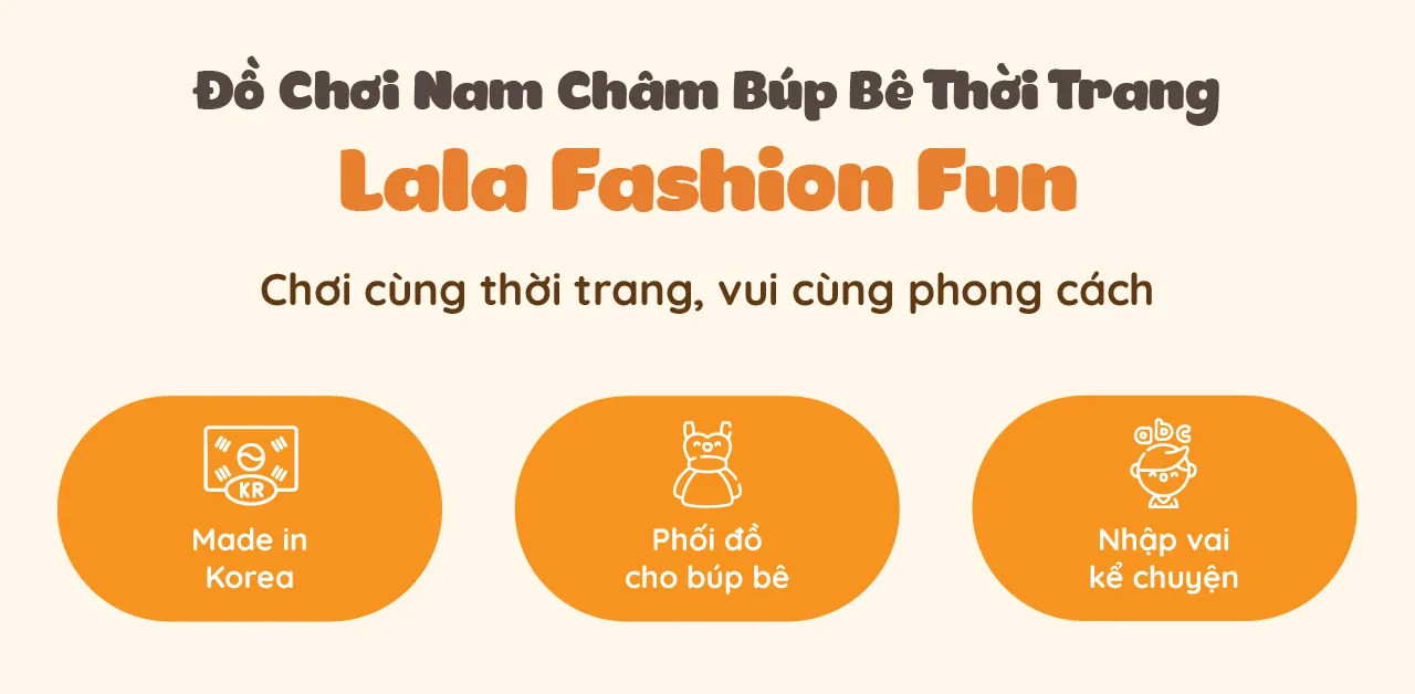 Bộ đồ chơi nam châm Lala Fashion Fun 1