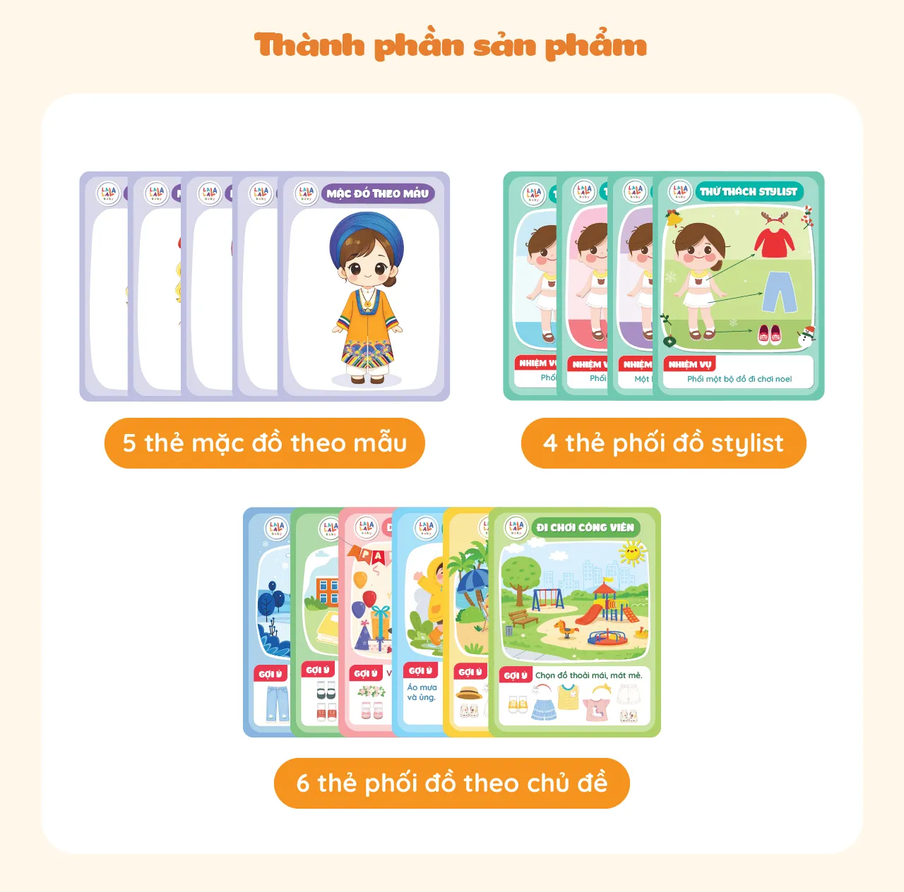 Bộ đồ chơi nam châm Lala Fashion Fun 5