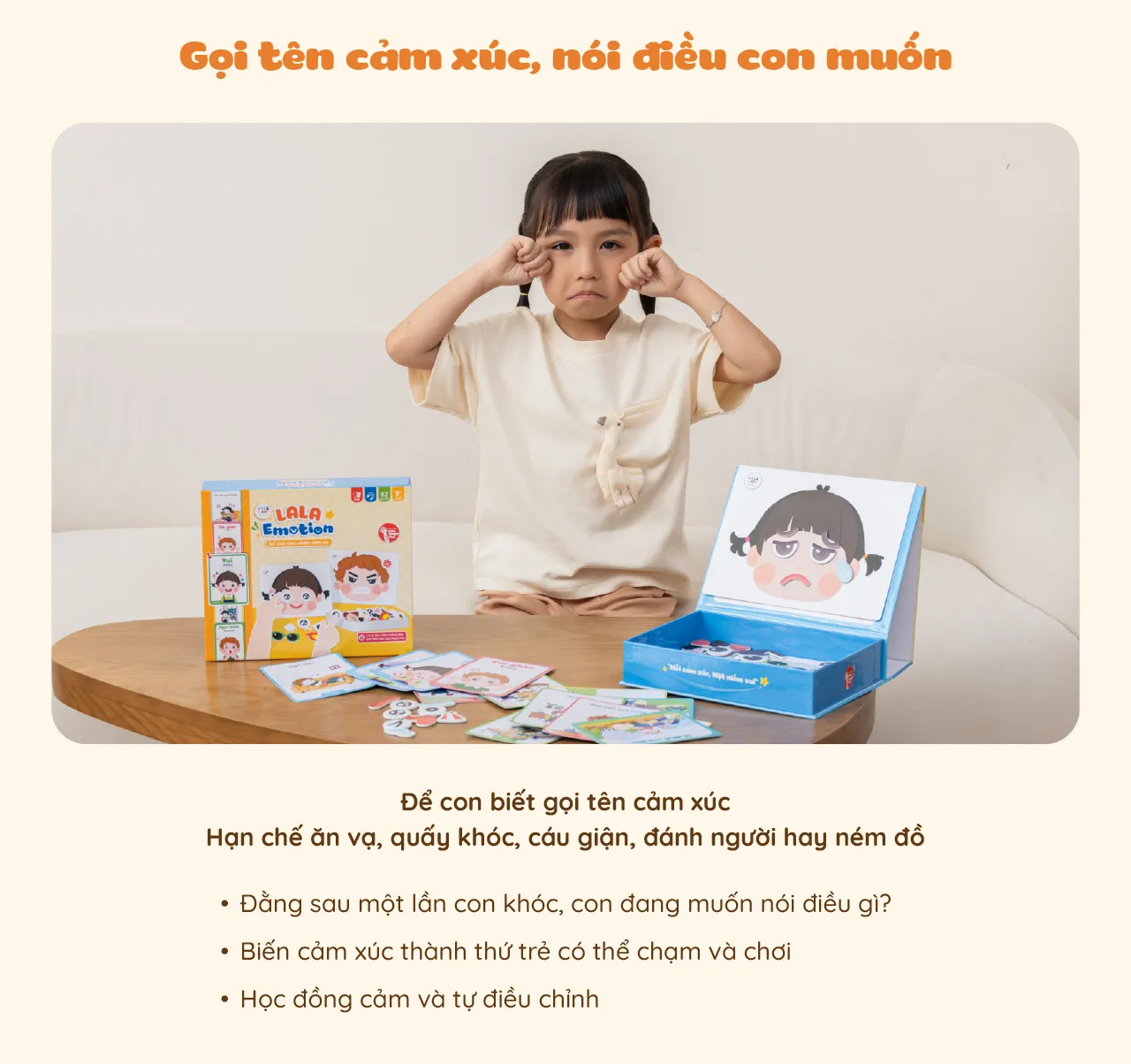 Bộ đồ chơi nam châm Lala Emotion Play 6
