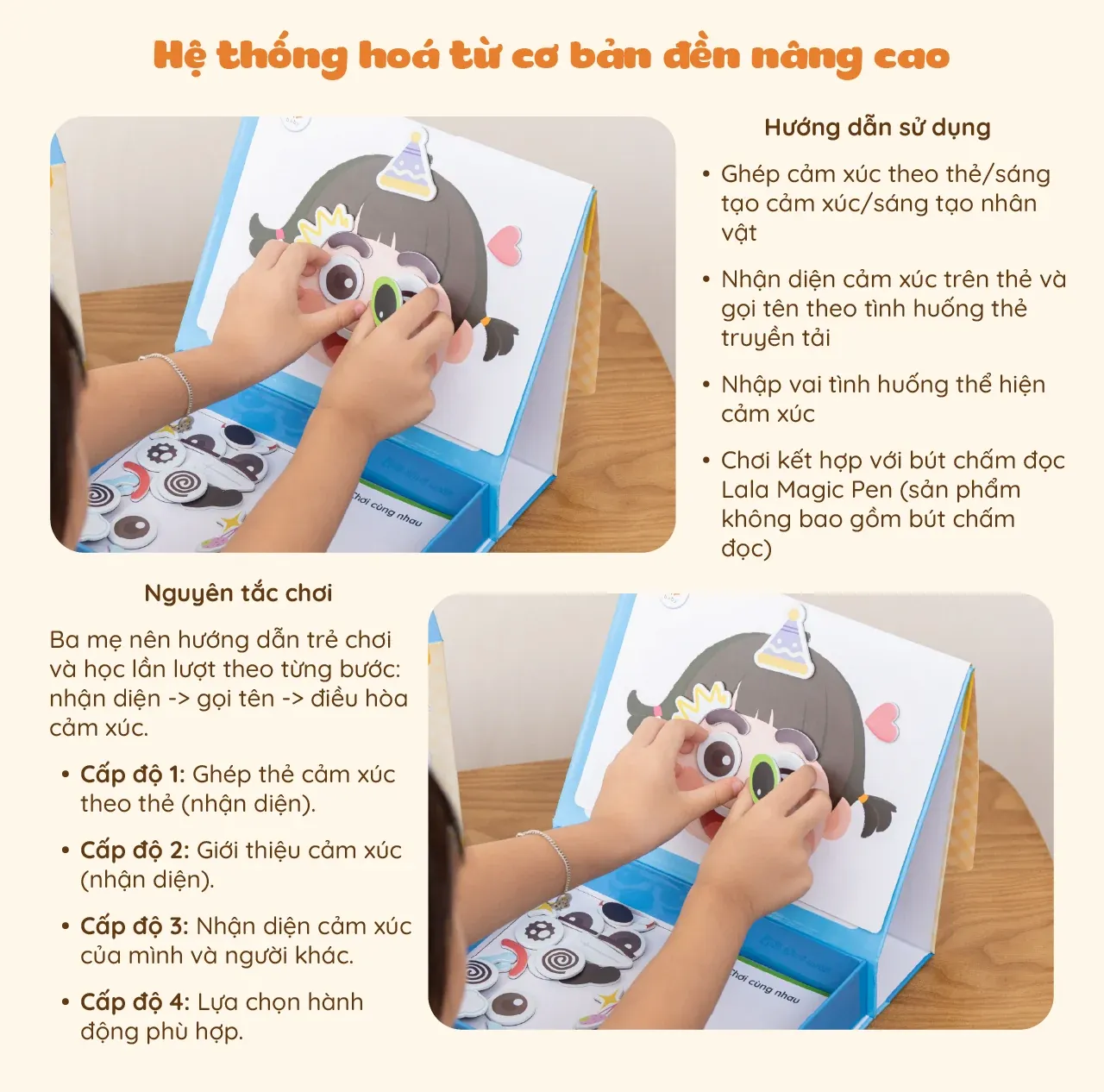 Bộ đồ chơi nam châm Lala Emotion Play 7