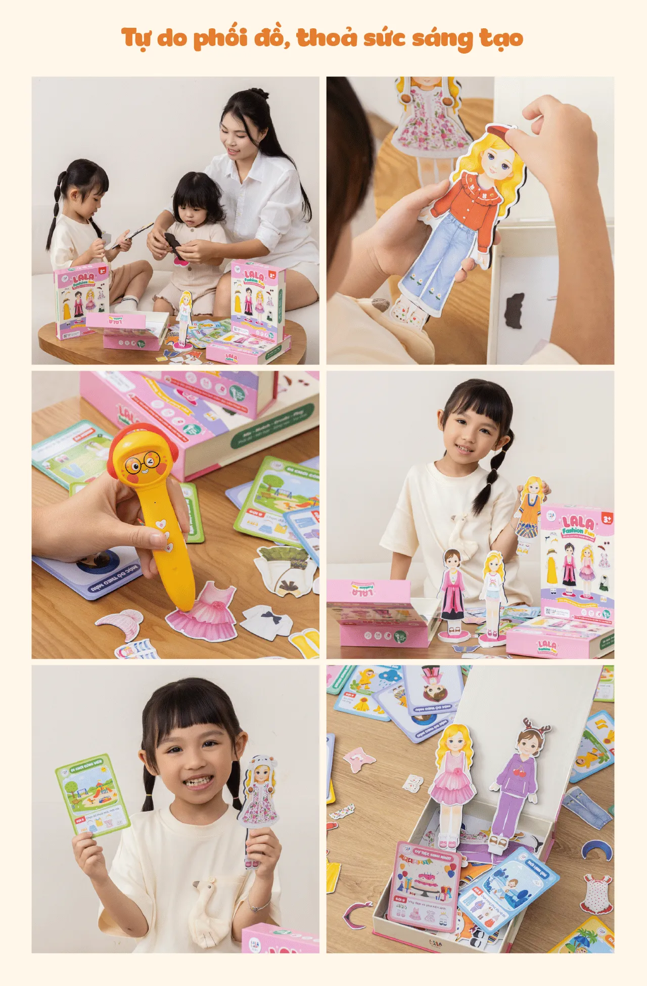 Bộ đồ chơi nam châm Lala Fashion Fun 9