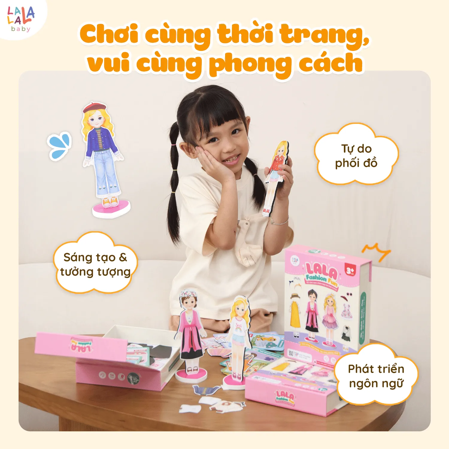 Bộ đồ chơi nam châm Lala Fashion Fun - Ảnh 6