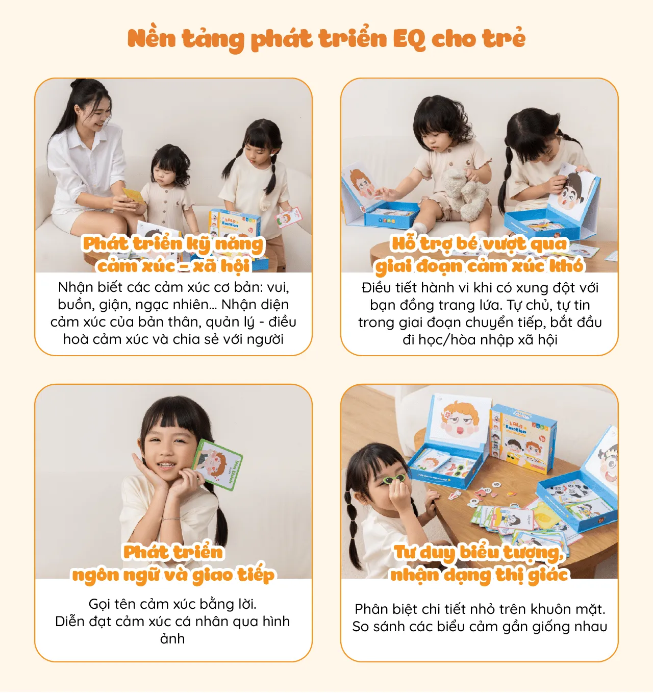 Bộ đồ chơi nam châm Lala Emotion Play 2
