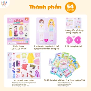Bộ đồ chơi nam châm Lala Fashion Fun