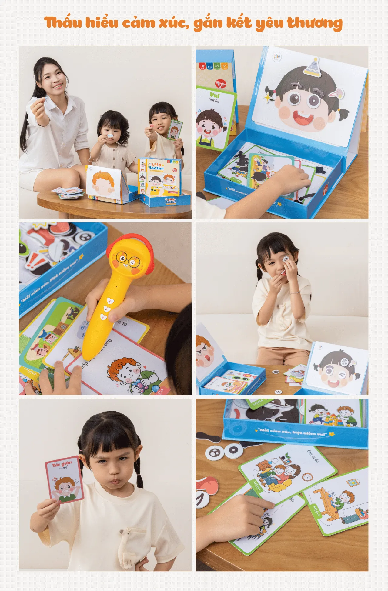Bộ đồ chơi nam châm Lala Emotion Play 8